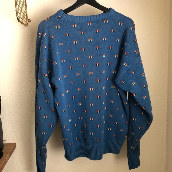 Men’s Vintage London Fog 100% Cotton Pullover Crewneck Sweater Medium - Picture 2 of 15